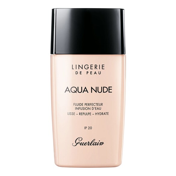 Lingerie de Peau Aqua Nude - Lekki, nawilżający podkład we fluidzie, GUERLAIN