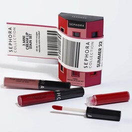 3 mini cream lip stain set – Zestaw 3 płynnych mini pomadek do ust