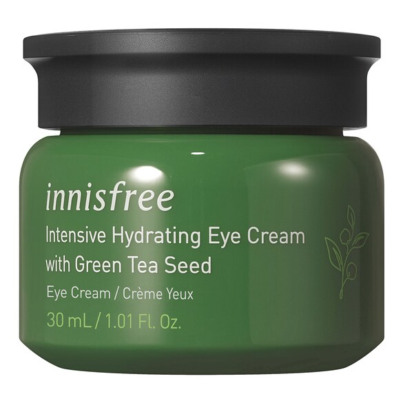 Nawilżający krem do konturu oczu - Nasiona zielonej herbaty, INNISFREE
