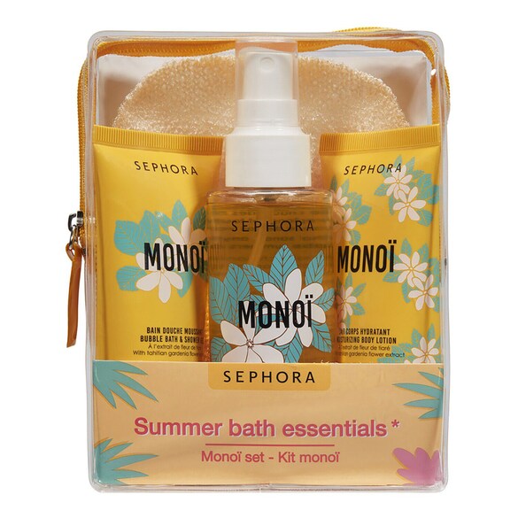 Podróżny zestaw do kąpieli monoi z kosmetyczką, SEPHORA COLLECTION