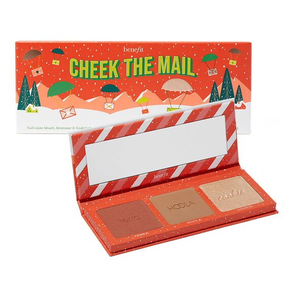 Zestaw świąteczny Cheek the Mail - Paleta do makijażu twarzy, BENEFIT COSMETICS