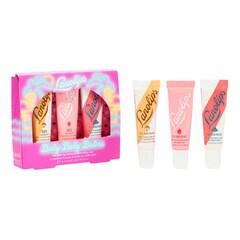 Baby Baby Balms - Zestaw barwnych błyszczących i nawilżających balasmów, LANOLIPS