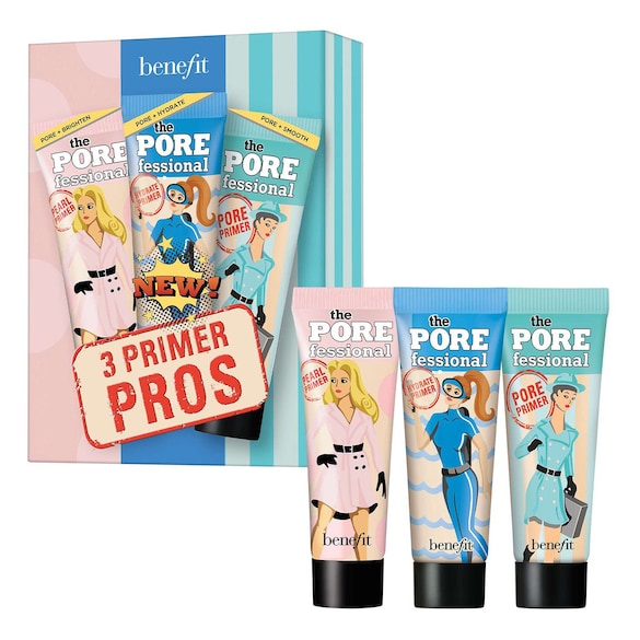 Primer Pros - Zestaw 3 Baz Wygładzających Pory, BENEFIT COSMETICS