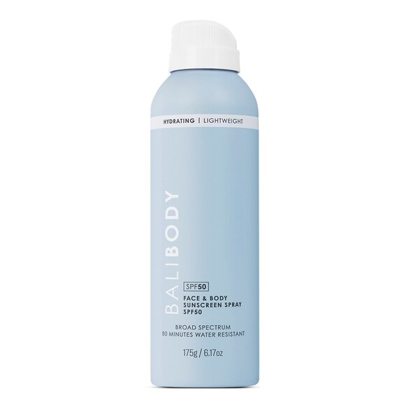 Face & Body Sunscreen Spray – Spray SPF 50 do twarzy i ciała, BALI BODY