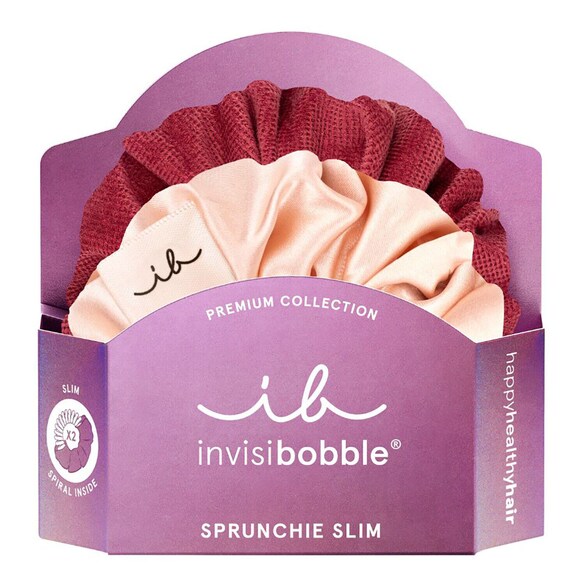 Sprunchie Slim Premium - kolor You make me blush, Gumka do włosów, INVISIBOBBLE
