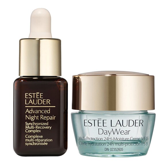 All Glowy Repair Serum + Moisturizer Mini Skincare Set - Zestaw, ESTÉE LAUDER