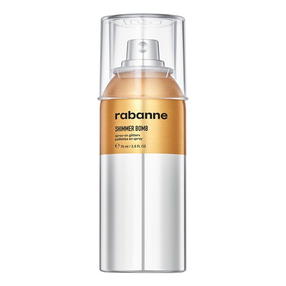 Shimmer Bomb - Brokat do ciała i twarzy w spray'u, RABANNE MAKEUP