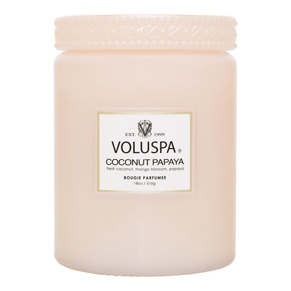 Vermeil Coconut Papaya Large Jar Candle - Świeca , VOLUSPA