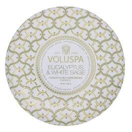 Maison Blanc Eucalyptus & White Sage 3 Wick Tin Candle - Świeca 