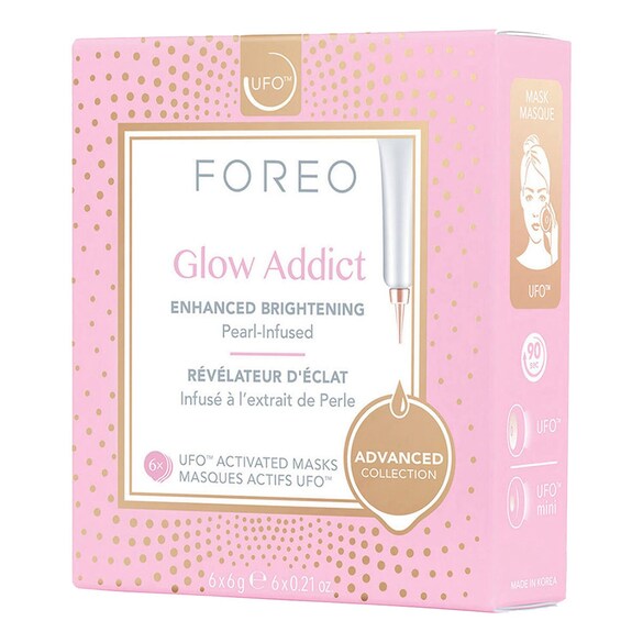 Glow Addict - UFO Maseczka do twarzy rozjaśniająca, FOREO