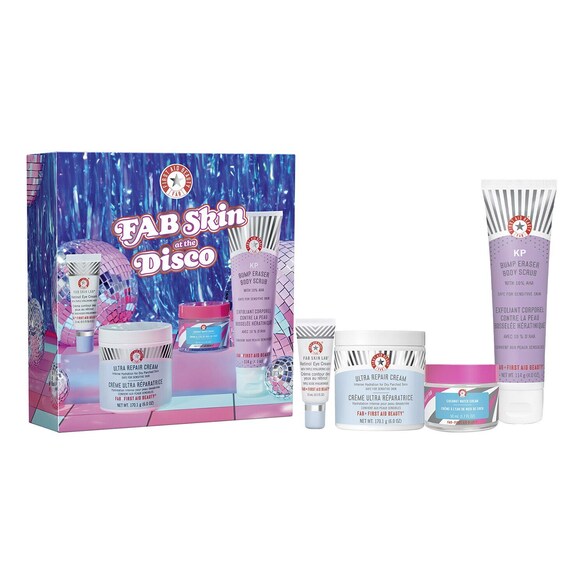 Zestaw FAB Skin Disco — Zestaw produktów do pielęgnacji twarzy i ciała, FIRST AID BEAUTY