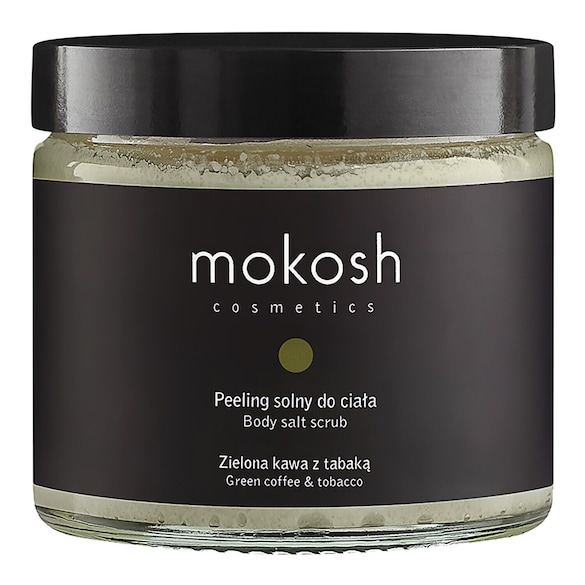 Zielona kawa z tabaką - Peeling solny do ciała, MOKOSH