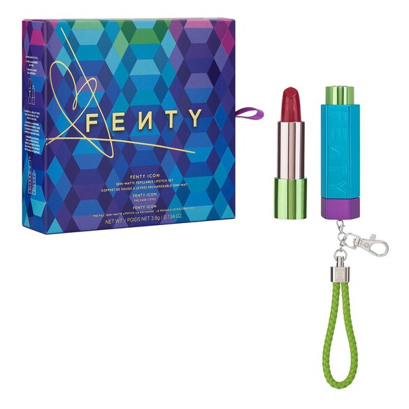 Fenty Icon The Semi-Matte Refillable Lipstick - Zestaw do makijażu, FENTY BEAUTY