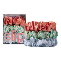 3 slip pure silk large scrunchies - Szerokie gumki scrunchie z czystego jedwabiu, SLIP