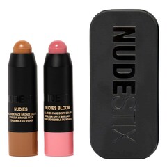 Pink Blush & Nude Bronze - Mini duet kremowych sztyftów, NUDESTIX