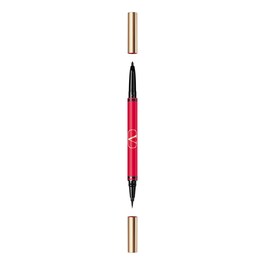 Valentino Make Up - Twin Liner - Dwustronny Eyeliner W Płynie I Kredka Do Oczu Trwałość 16 godz. - Black & Nero - Dla Kobiet