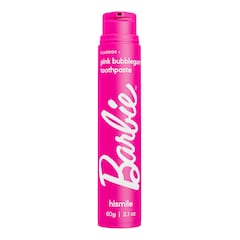 Fluoride + - Różowa pasta do zębów Bubblegum Barbie, HISMILE