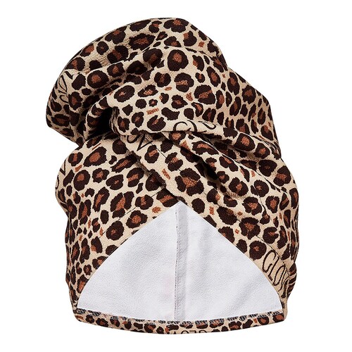 Glov - Hair Wrap - Turban Do Włosów W Kolorze Panterki - Glov Spa Hair Wrap Cheetah - Dla Kobiet