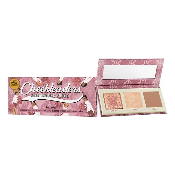 Mini Cheekleaders Bronze Squad - Mini paleta bronzerów i rozświetlaczy, BENEFIT COSMETICS