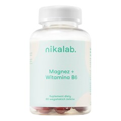 Magnez + Witamina B6 (żelki), NIKALAB