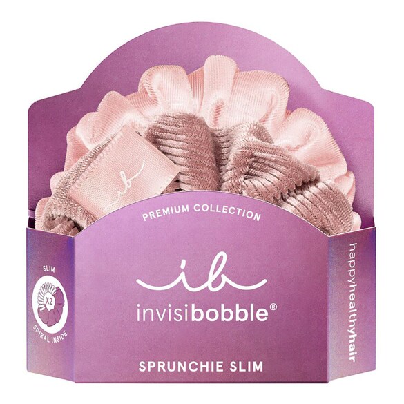 Sprunchie Slim Premium - kolor La vie en rose, Gumka do włosów, INVISIBOBBLE