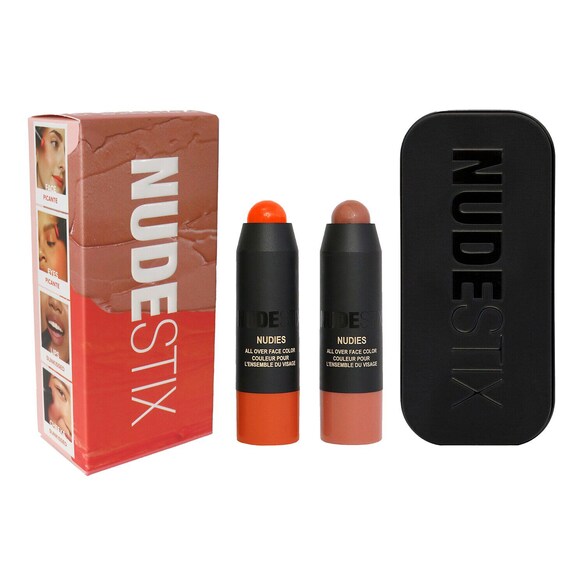 Sunkissed Peach Blush and Bronze 2-Piece Kit - Zestaw do makijażu, NUDESTIX