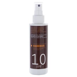 Spray do opalania twarzy i ciała z olejkami organicznymi SPF10
