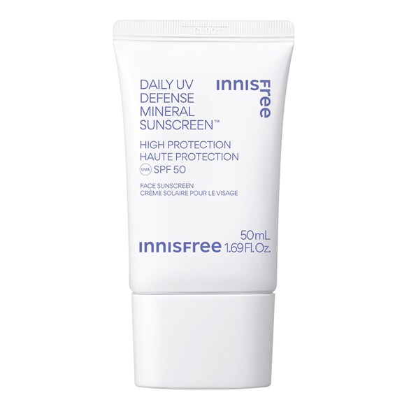 Daily UV Defense Mineral Sunscreen SPF50 - Ochrona przeciwsłoneczna UVA / UVB, INNISFREE