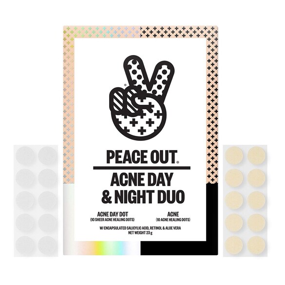 Acne Day & Night Duo - Zestaw plastrów na niedoskonałości skóry, PEACE OUT SKINCARE