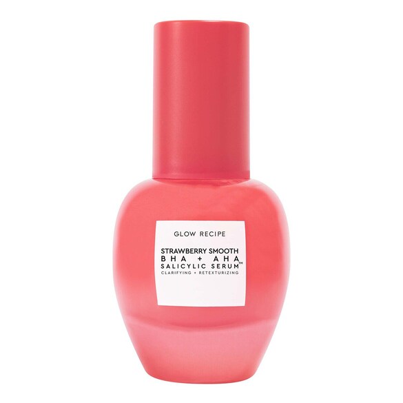 Strawberry Smooth - Serum wygładzające z kwasem salicylowym, AHA i BHA, GLOW RECIPE