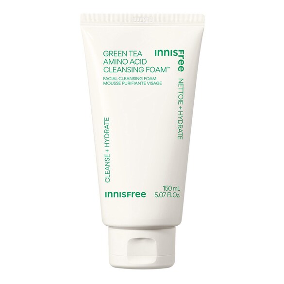 Pianka z zieloną herbatą i aminokwasami - Pianka oczyszczająca do twarzy, INNISFREE
