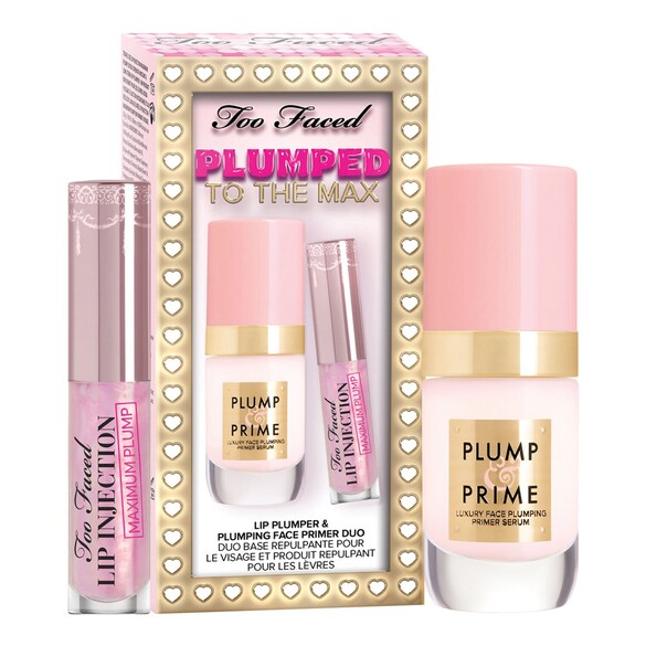 Plumped Up To The MAX - Zestaw z błyszczykiem i serum, TOO FACED