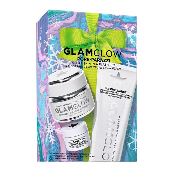 PORE-PARAZZI CLEAR SKIN - Zestaw pielęgnacyjny do twarzy, GLAMGLOW