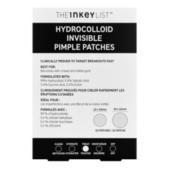 Hydrocolloid Invisible Pimple Patches - Plastry na wypryski, THE INKEY LIST