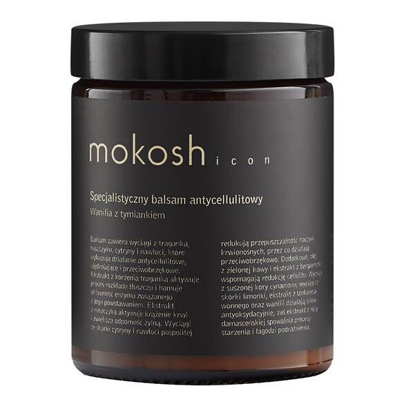 Specjalistyczny balsam antycellulitowy Mokosh ICON - Wanilia z tymiankiem, MOKOSH