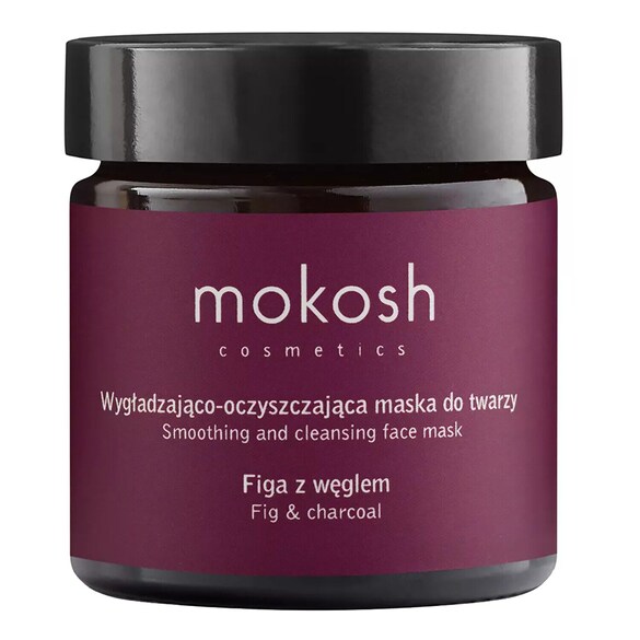 Wygładzająco-oczyszczająca maska do twarzy - Figa z węglem, MOKOSH