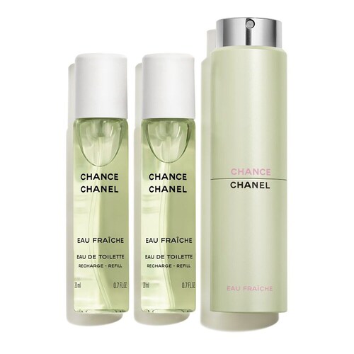 Chanel - Chance Eau Fraîche - Woda Toaletowa Twist And Spray - Atomizer De Sac Rechargeable 3 X 20 Ml - Dla Kobiet