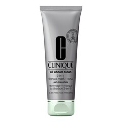 All About Clean 2-in-1 Charcoal Mask + Scrub  - Maska oczyszczająca, CLINIQUE