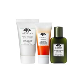 Tiny Trio Mini Cleansesr, Serum & Moisturizer - Zestaw