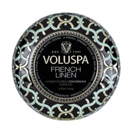 Maison Noir French Linen Mini Tin Candle - Świeca 