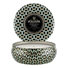 Maison Noir French Linen 3 Wick Tin Candle - Świeca , VOLUSPA