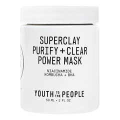 Purify + Clear Power Mask – Maseczka oczyszczająca z glinką, YOUTH TO THE PEOPLE