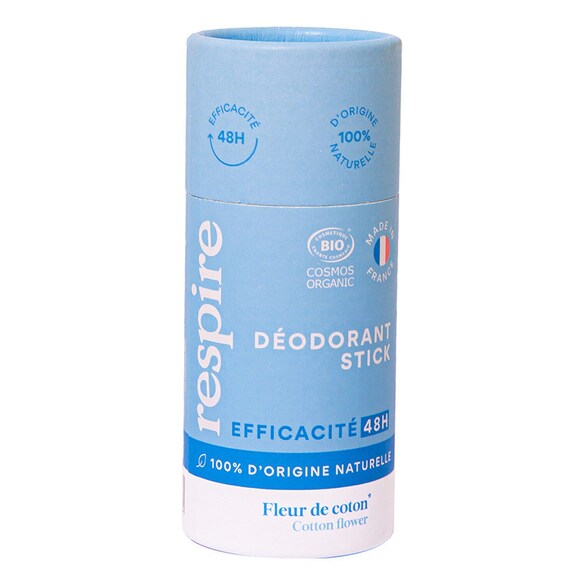 Deodorant Stick - Dezodorant w sztyfcie kwiat bawełny, RESPIRE