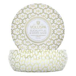 Maison Blanc Eucalyptus & White Sage 3 Wick Tin Candle - Świeca 