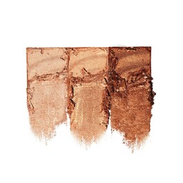 Golden Highlighter trio - Hybrydowa, wielofunkcyjna paleta rozświetlaczy