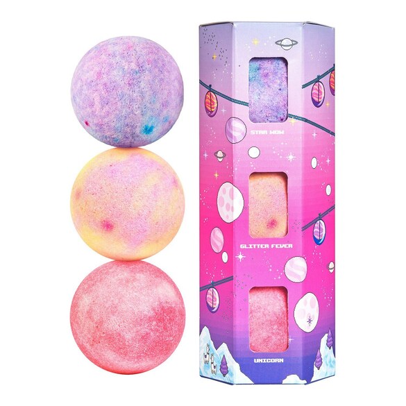 Kit Holiday Bathbomb Galaxy - Zestaw kul do kąpieli, MERCI HANDY