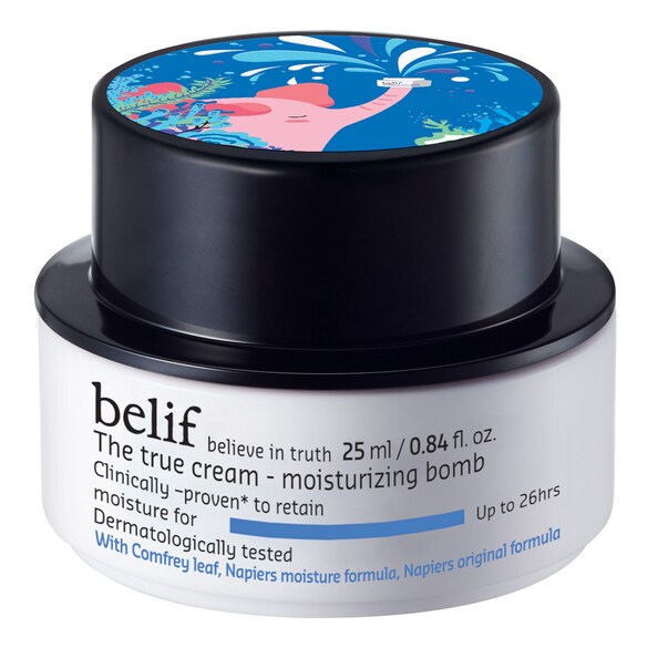 The true cream moisturizing bomb - Krem nawilżający Format podróżny, BELIF