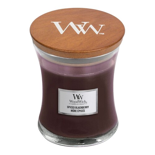 Wood Wick - Świeca Zapachowa Średnia Spiced Blackberry - Spiced Blackberry - Dla Kobiet