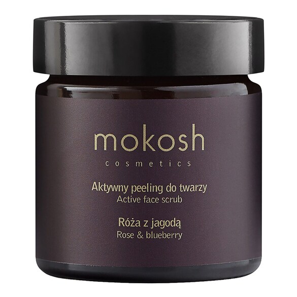 Aktywny peeling do twarzy - Róża z jagodą, MOKOSH