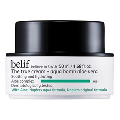 The True Cream Aqua Bomb Aloe Vera – Nawilżająco-kojący żel do twarzy, BELIF
